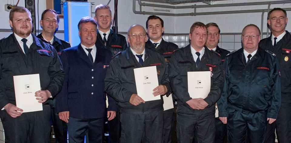 Beförderungen 2017 Feuerwehr Moers Löschzug Repelen